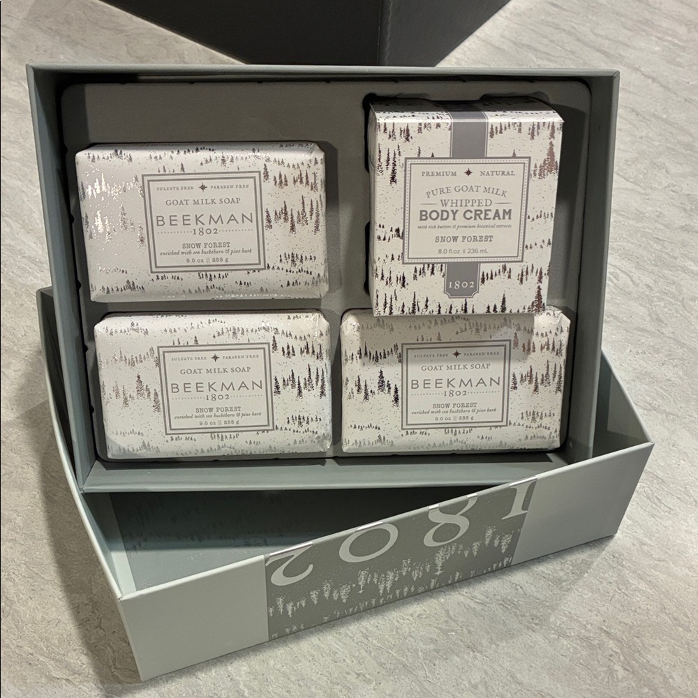 Beekman 1802 Snow Forest Soap and Cream Collection